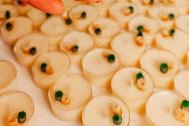 Vela pequena decorada