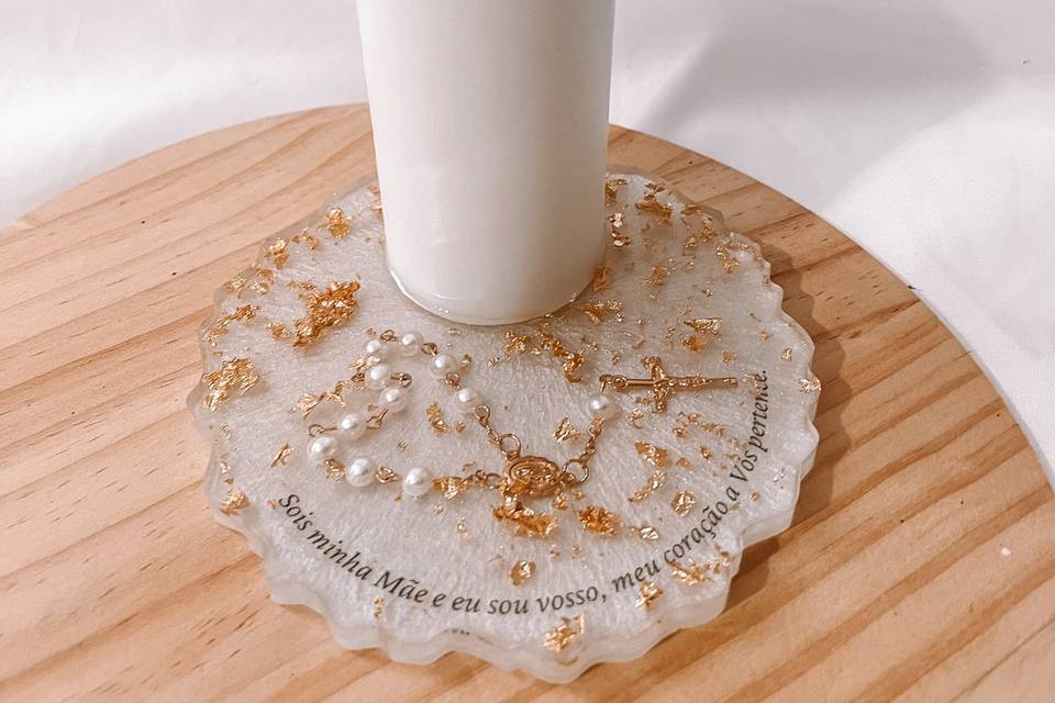 Porta Velas personalizado.