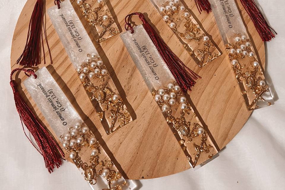 Lembranças personalizadas.