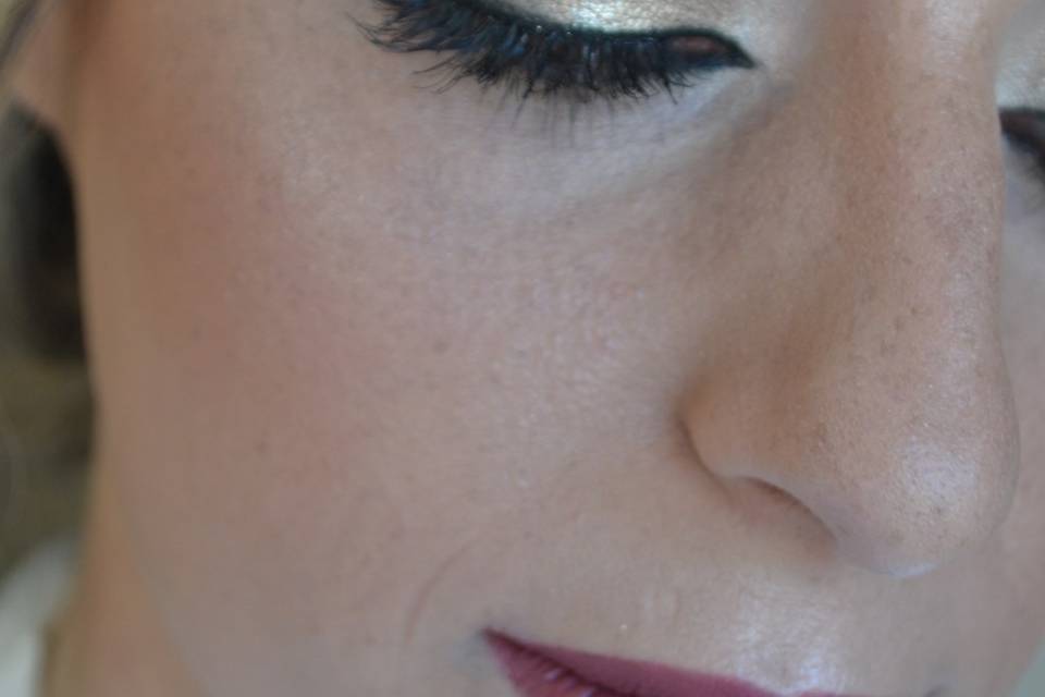 Detalhe makeup noiva