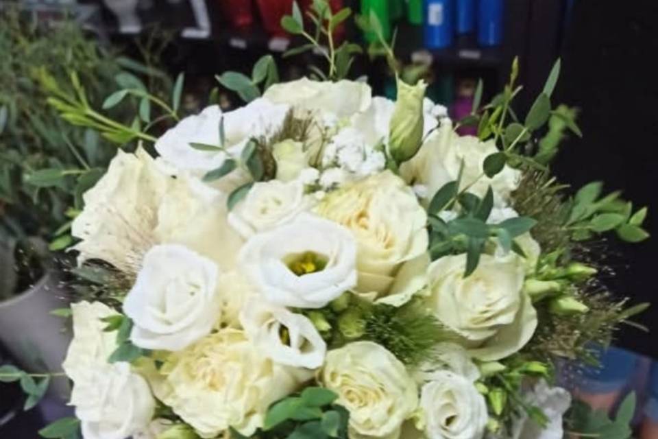 Ramo noiva em tons brancos