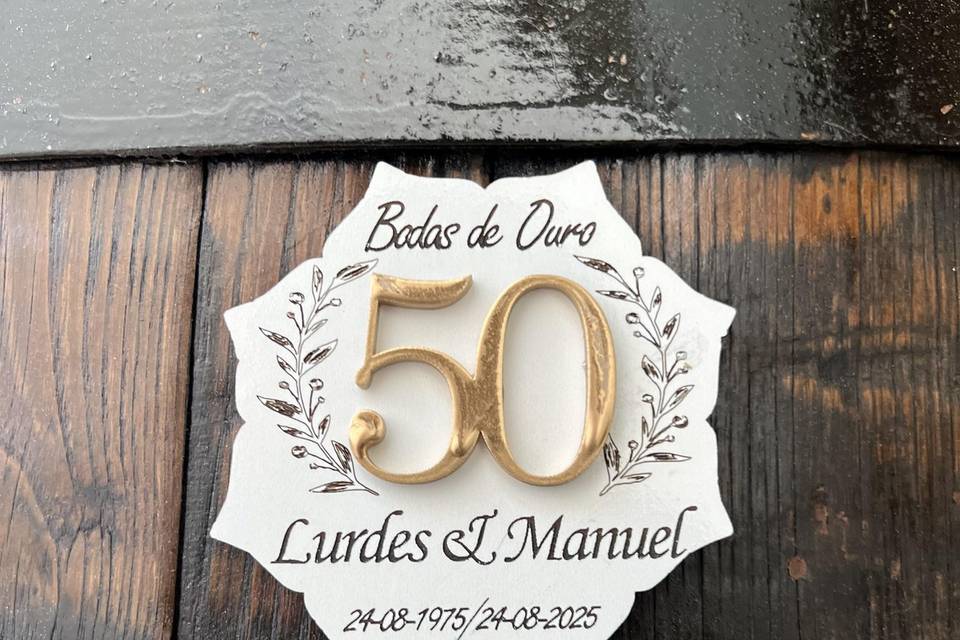 Lembrança de Bodas de Ouro