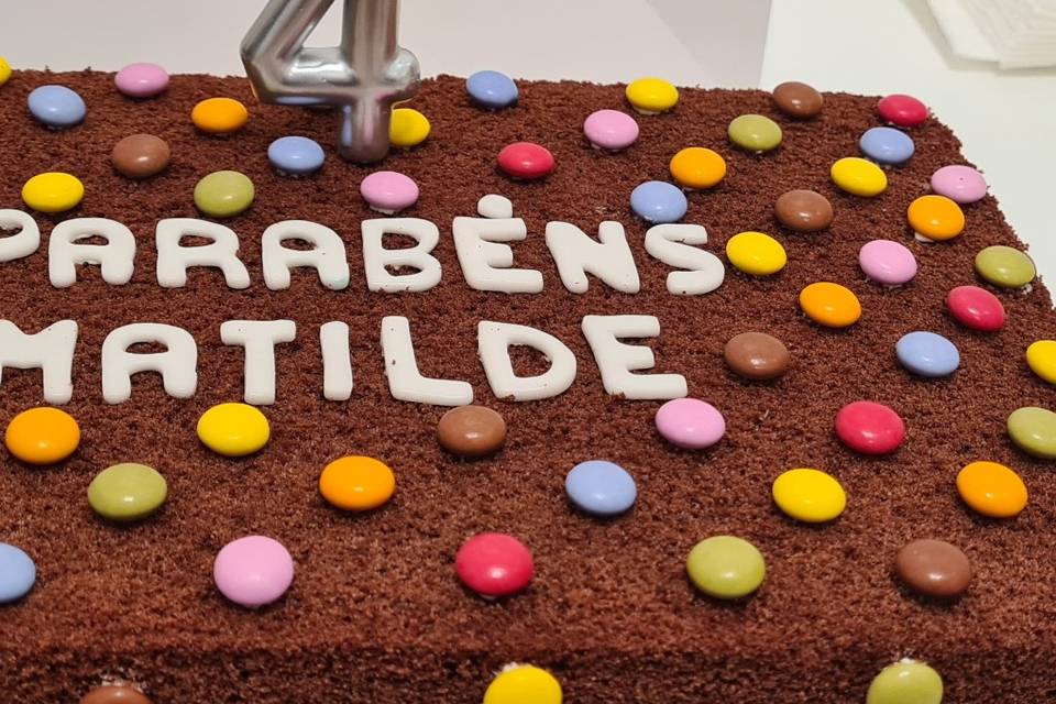 Bolo de aniversário simples