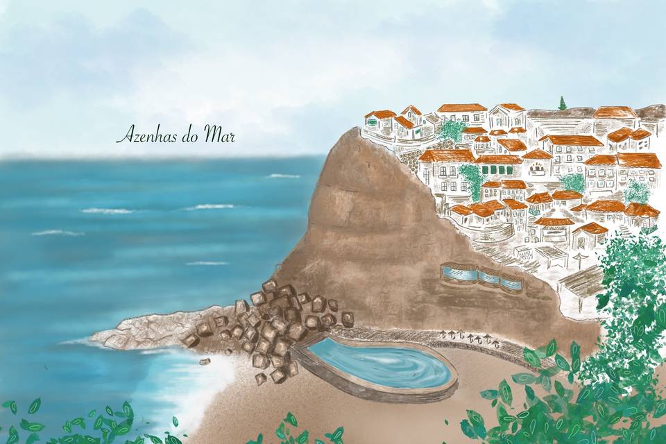 Centro de mesa - Azenhas do Mar