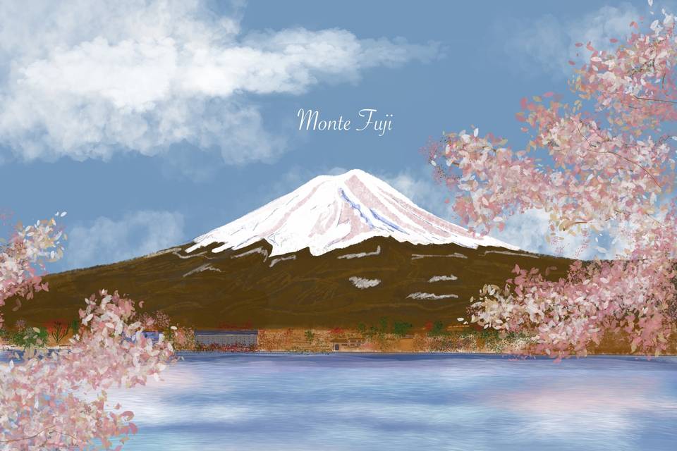 Centro de mesa - Monte Fuji