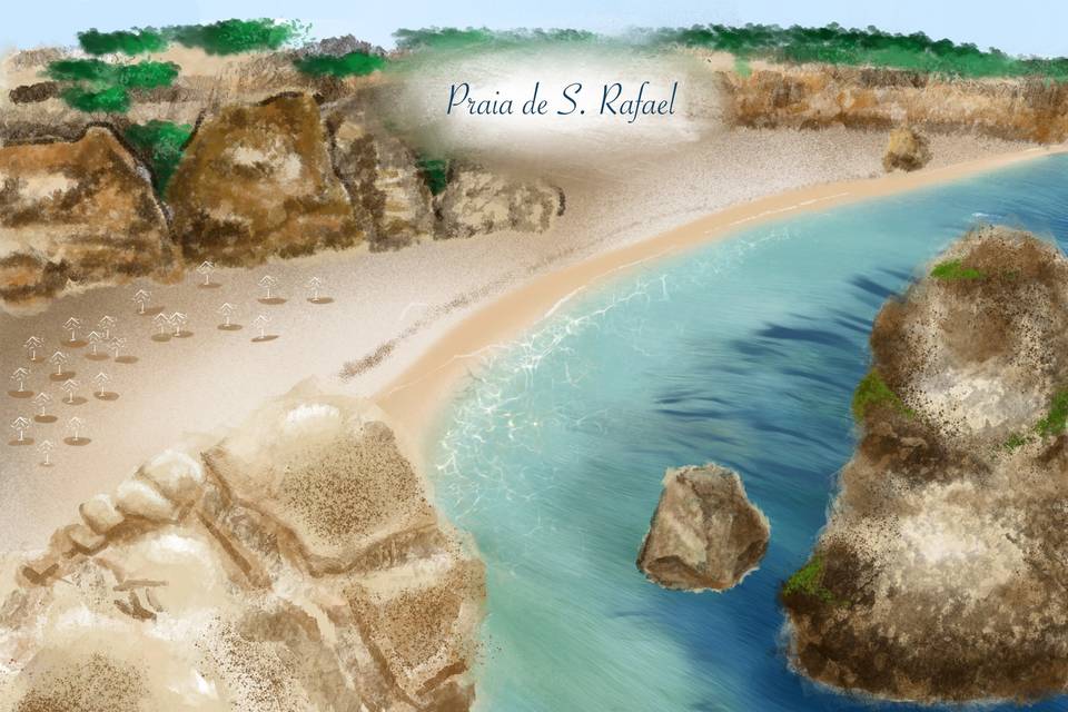 Centro de mesa - Praia S. Rafael