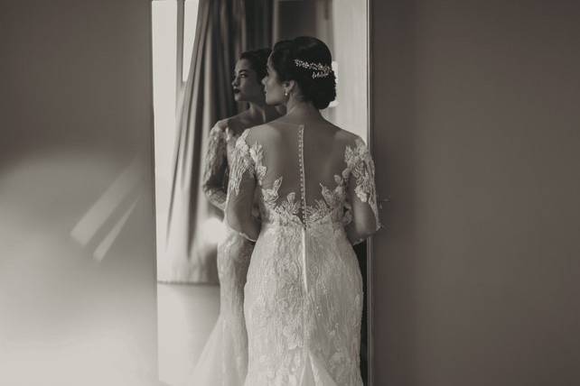 Momentos antes de casar