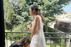 Momentos antes de casar