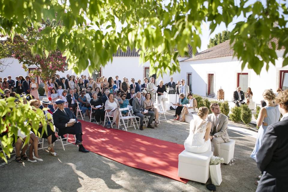 Laura&Tomás, cerimónia pátio