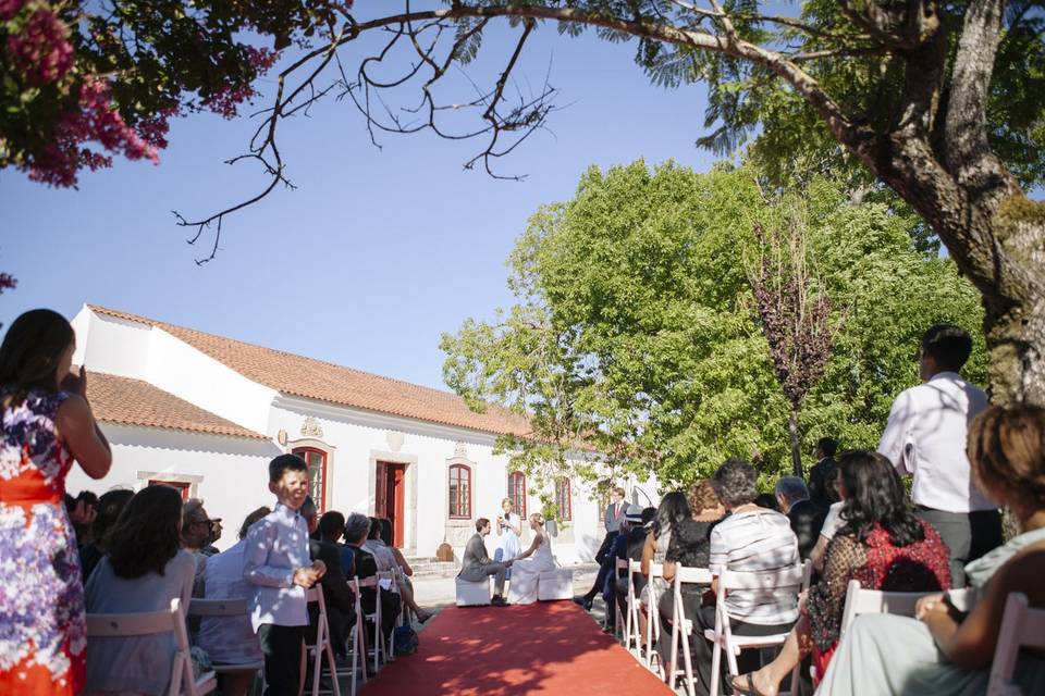 Laura&Tomás, cerimónia pátio