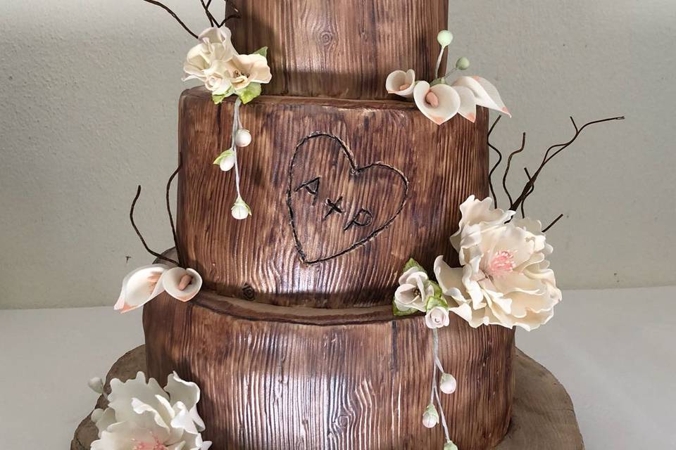 Three Wedding Cake