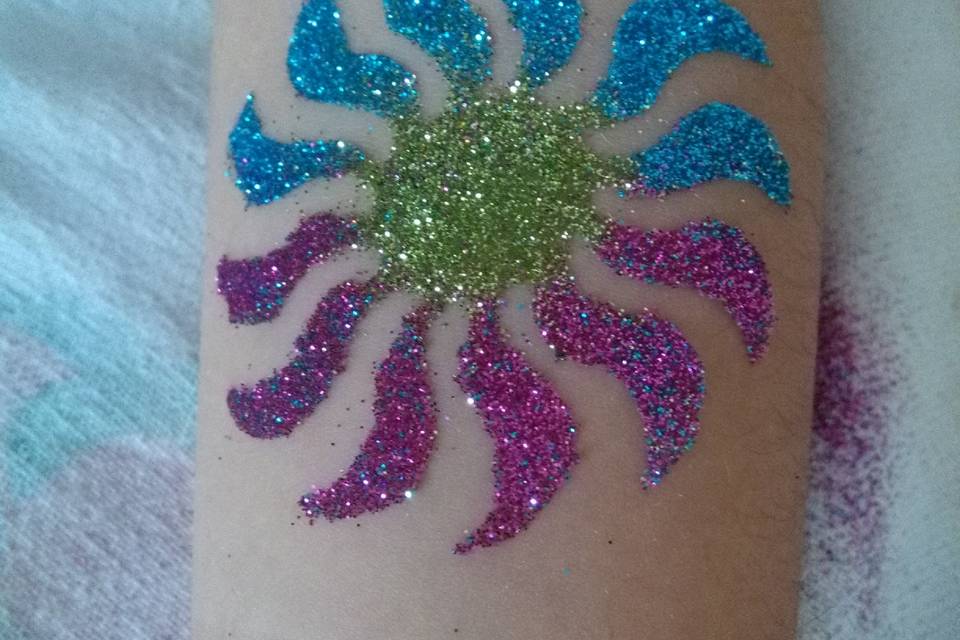 Glitter tattoos