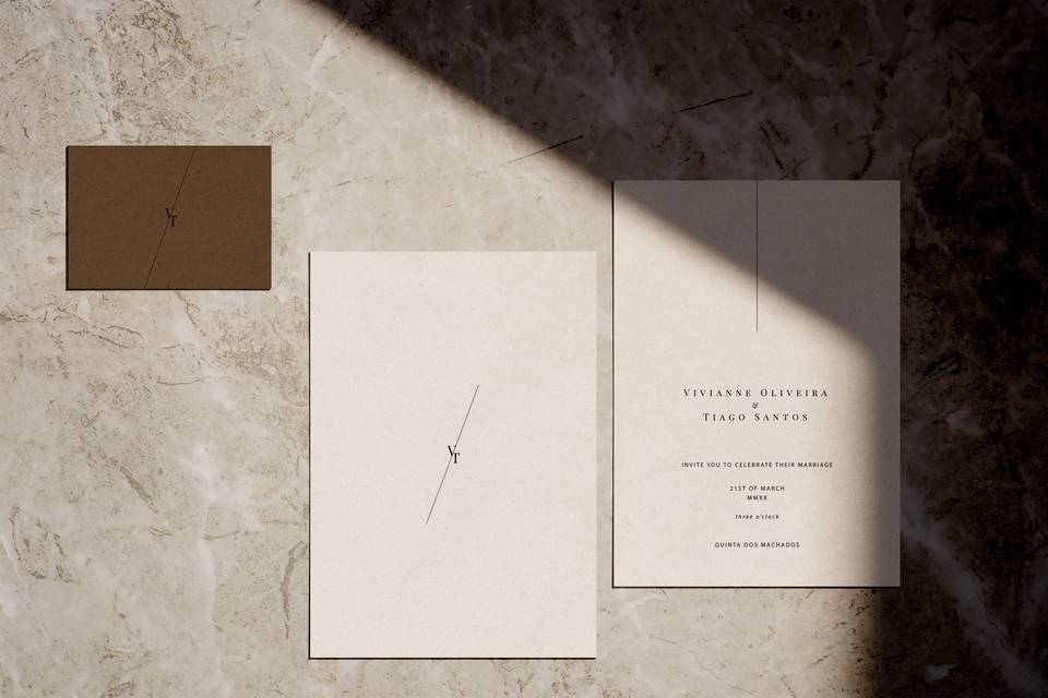 Earth stone invitation