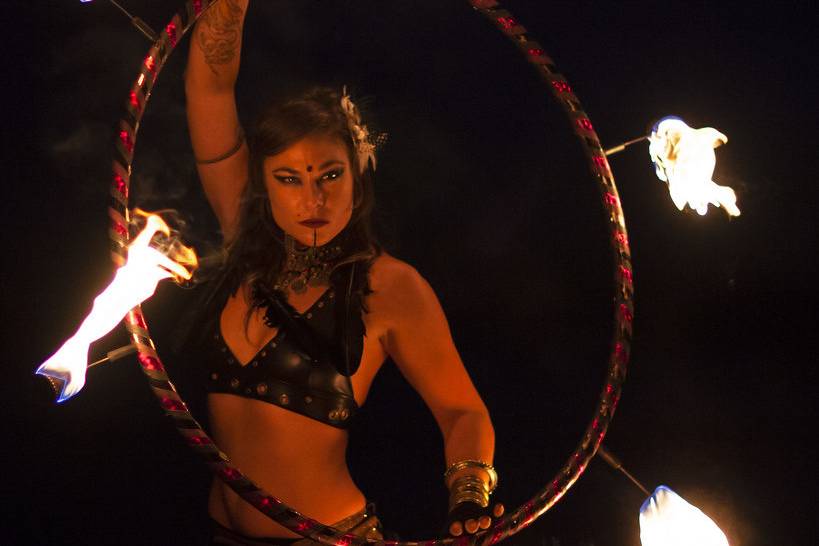 Fire show tribal theme