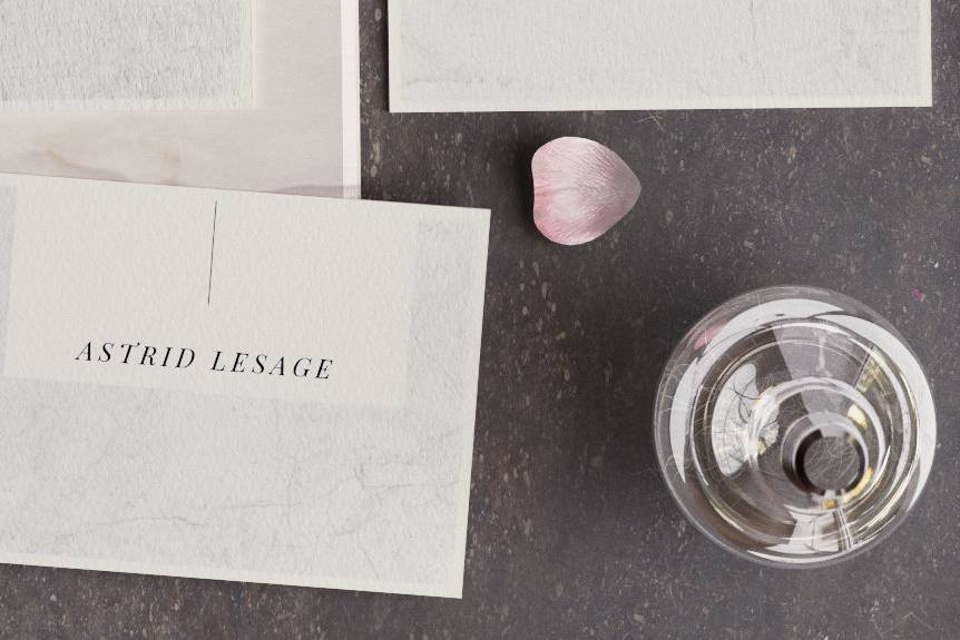 Marble name card