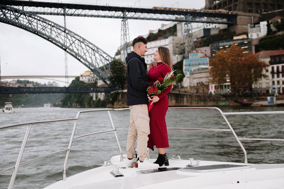 Pedido Casamento em barco