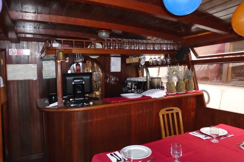 Decoração de barco para jantar