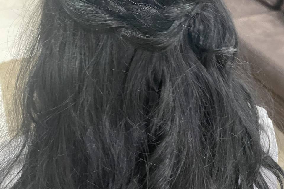 Penteado noiva solto