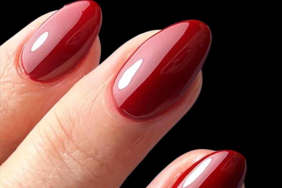Verniz de gel vermelho