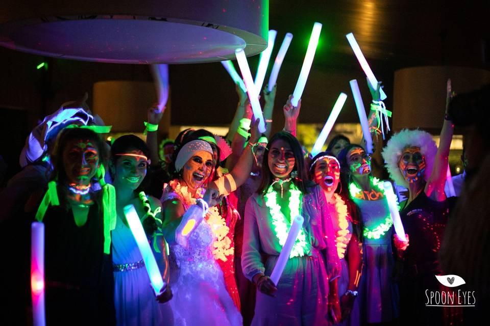 Wedding neon party