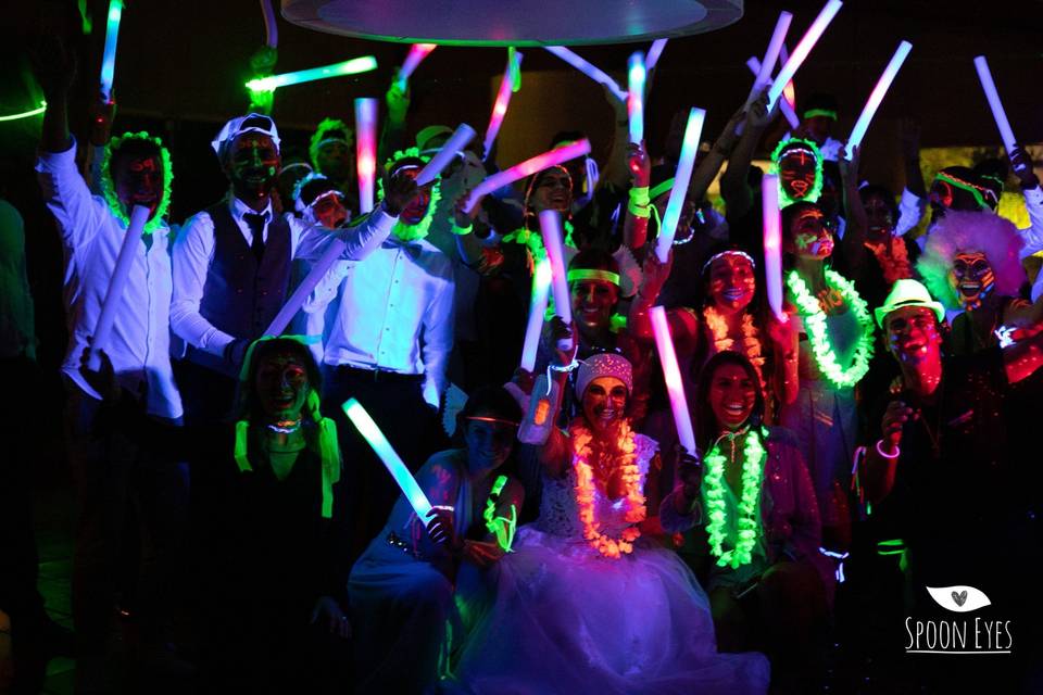 Wedding neon party