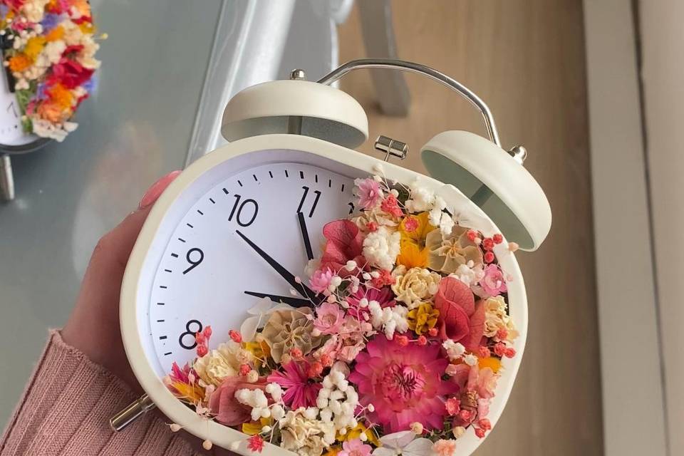 Relógio floral