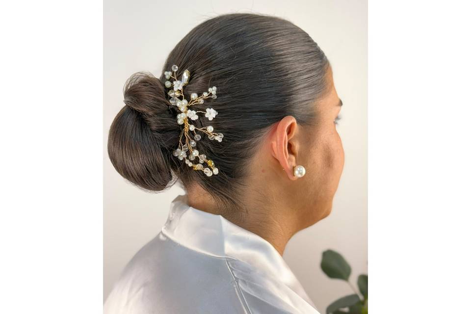 Maquilhagem e penteado noiva