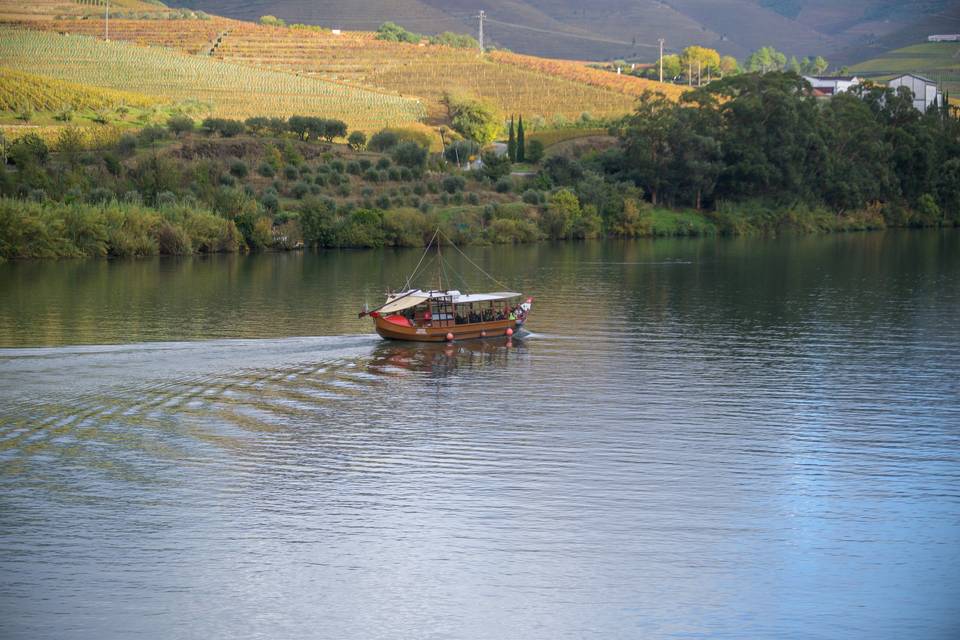 Rabelo boat at Douro river