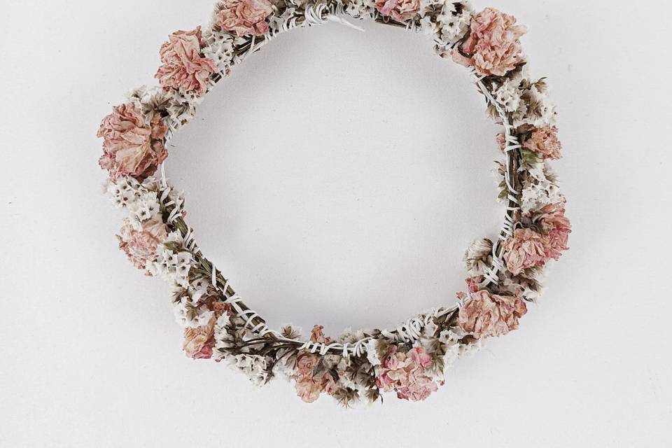Coroa floral pink
