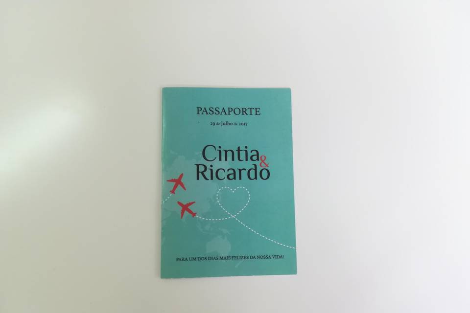 Convite, formato passaporte