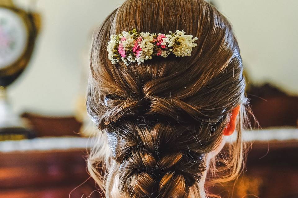 Braid bride hair