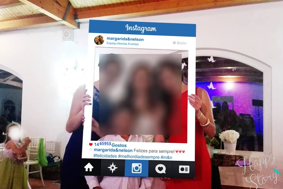 Placard instagram casamento