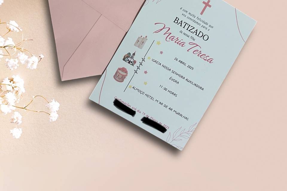 Convite batizado