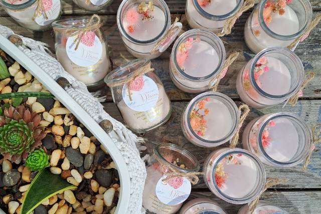 Velas perfumadas - lembranças