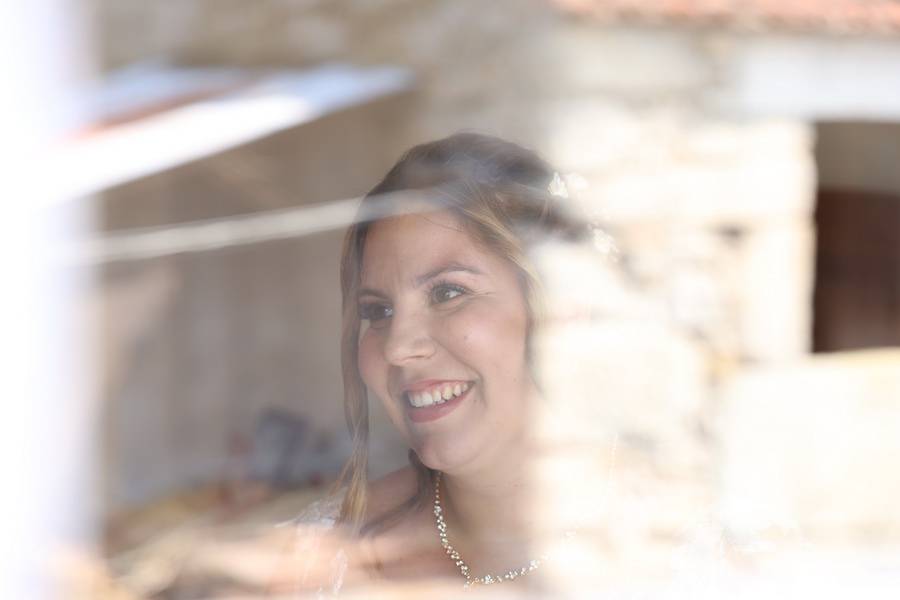 Noiva em tons suaves