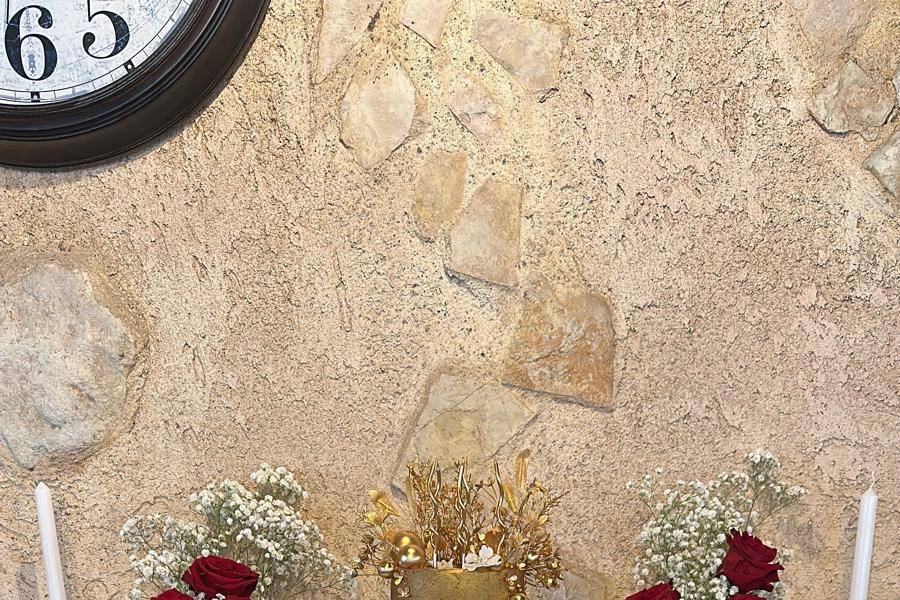 Decoração de mesa de bolo