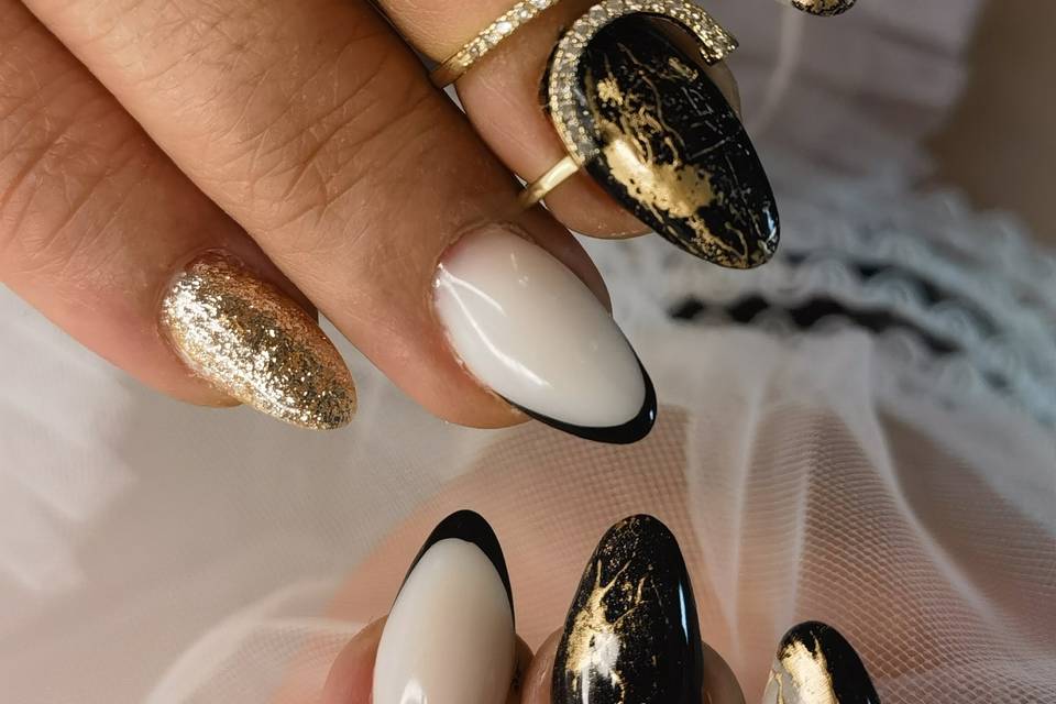 Black and gold