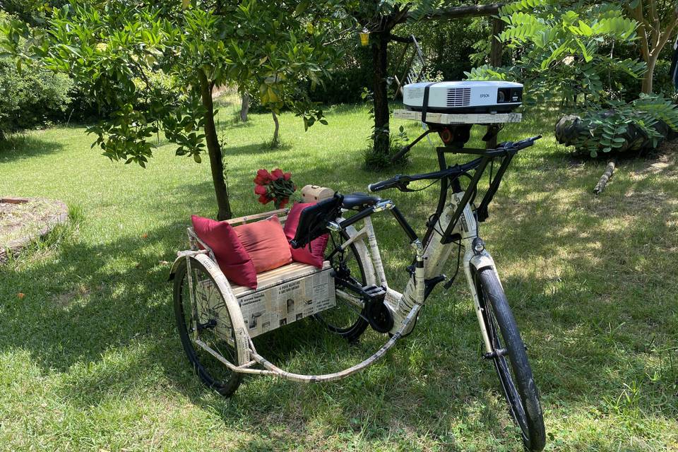 Bicicleta Projeção de Vídeo