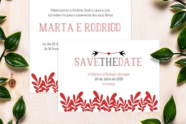 Convite e Save The Date