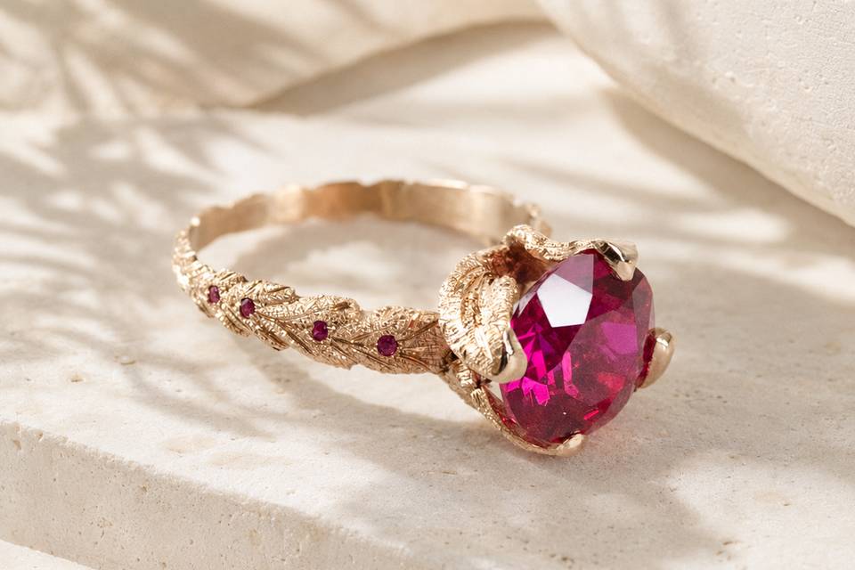 Anel Princess Nature Ruby