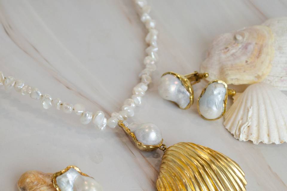 Conjunto Golden Pearl