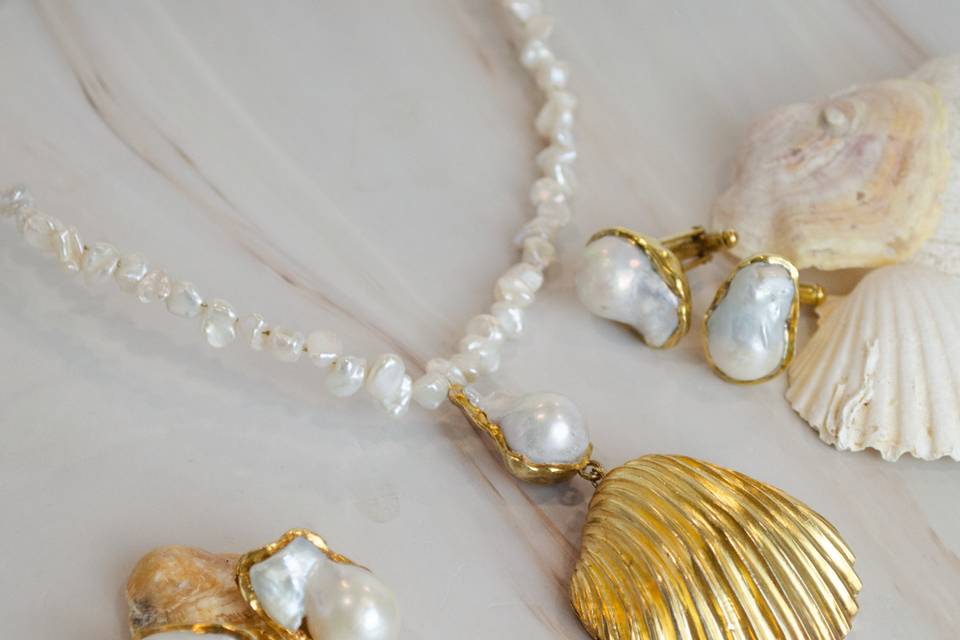 Conjunto Golden Pearl