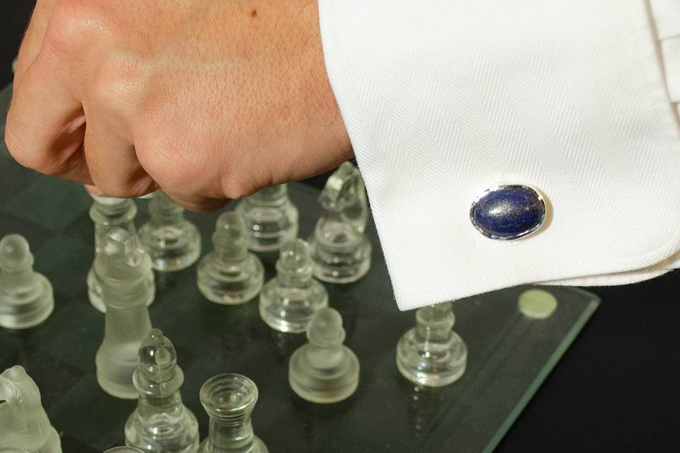 Botões de Punho Lapis Lazuli