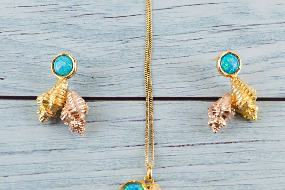 Conjunto Paraiba Shell Delight