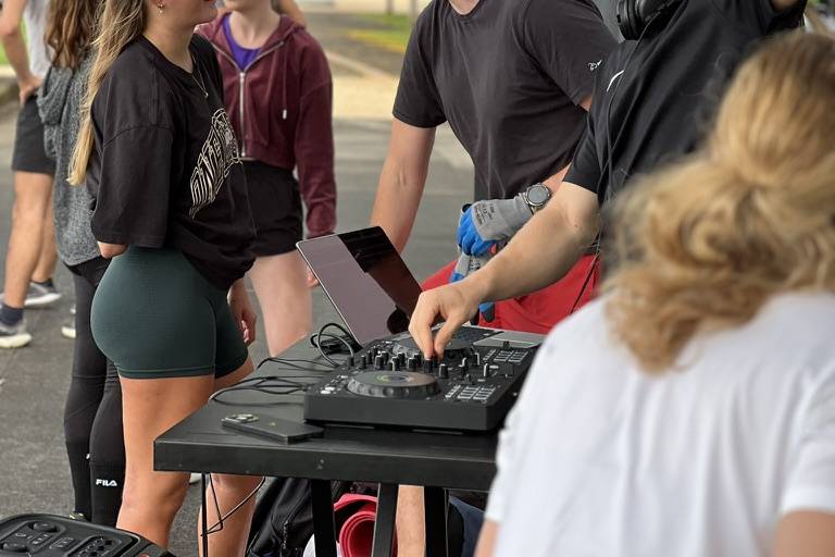 Workout with a DJ