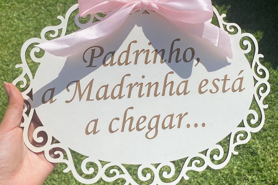 Placa Entrada da Noiva
