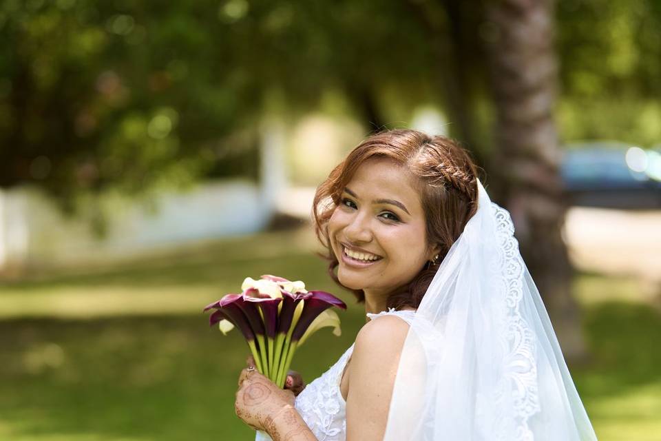 Maquilhagem e penteado noiva
