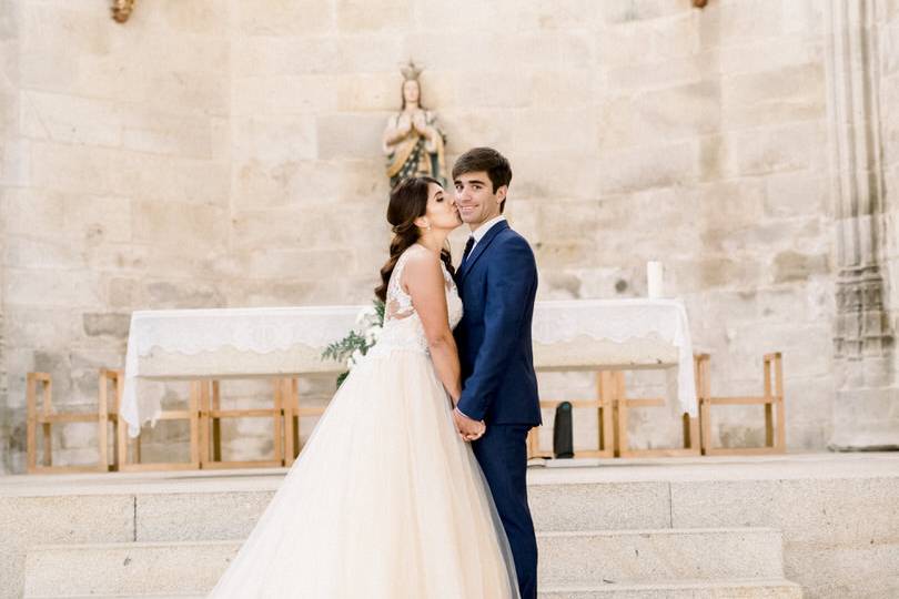 Noivos na Igreja Matriz de Cam