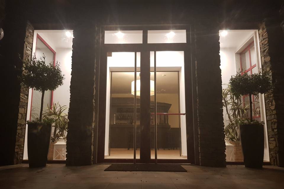Entrada do salão de eventos