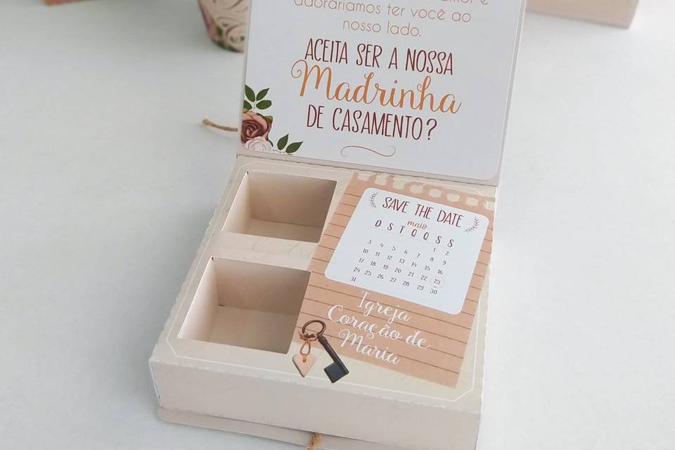 Caixa para madrinha